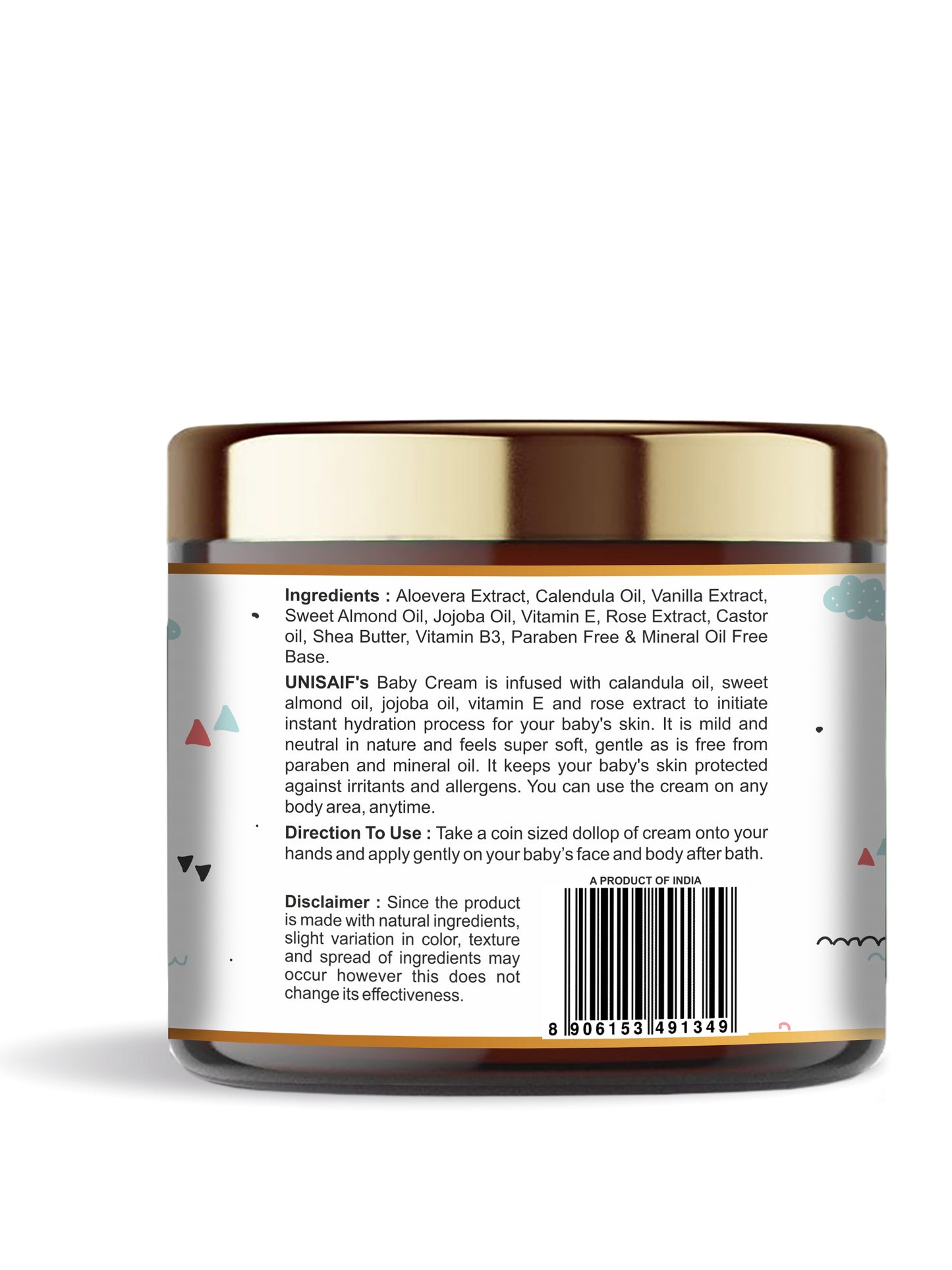 Baby Organic Cream 100g