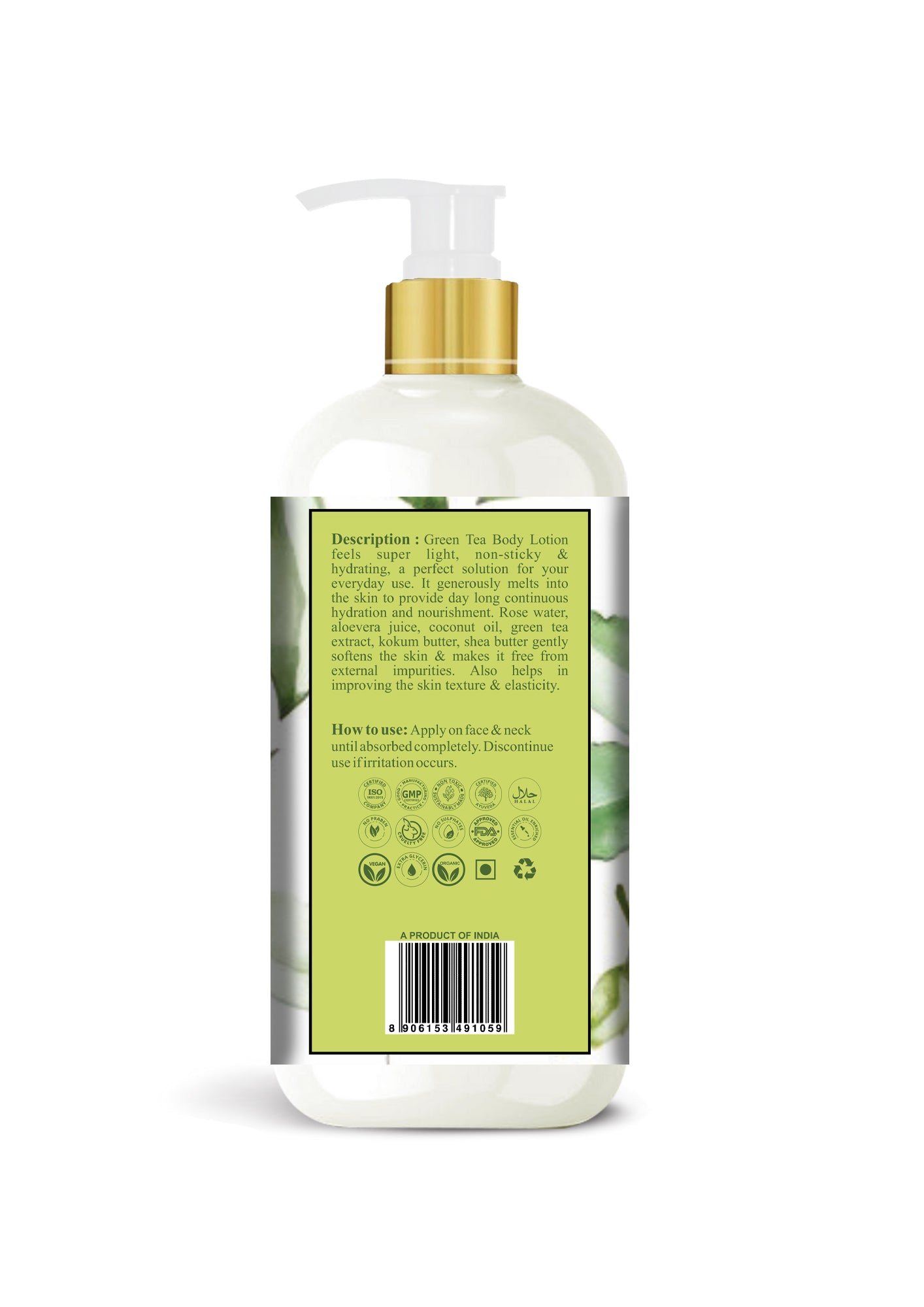 Green Tea & Aloevera Body Lotion 300ml