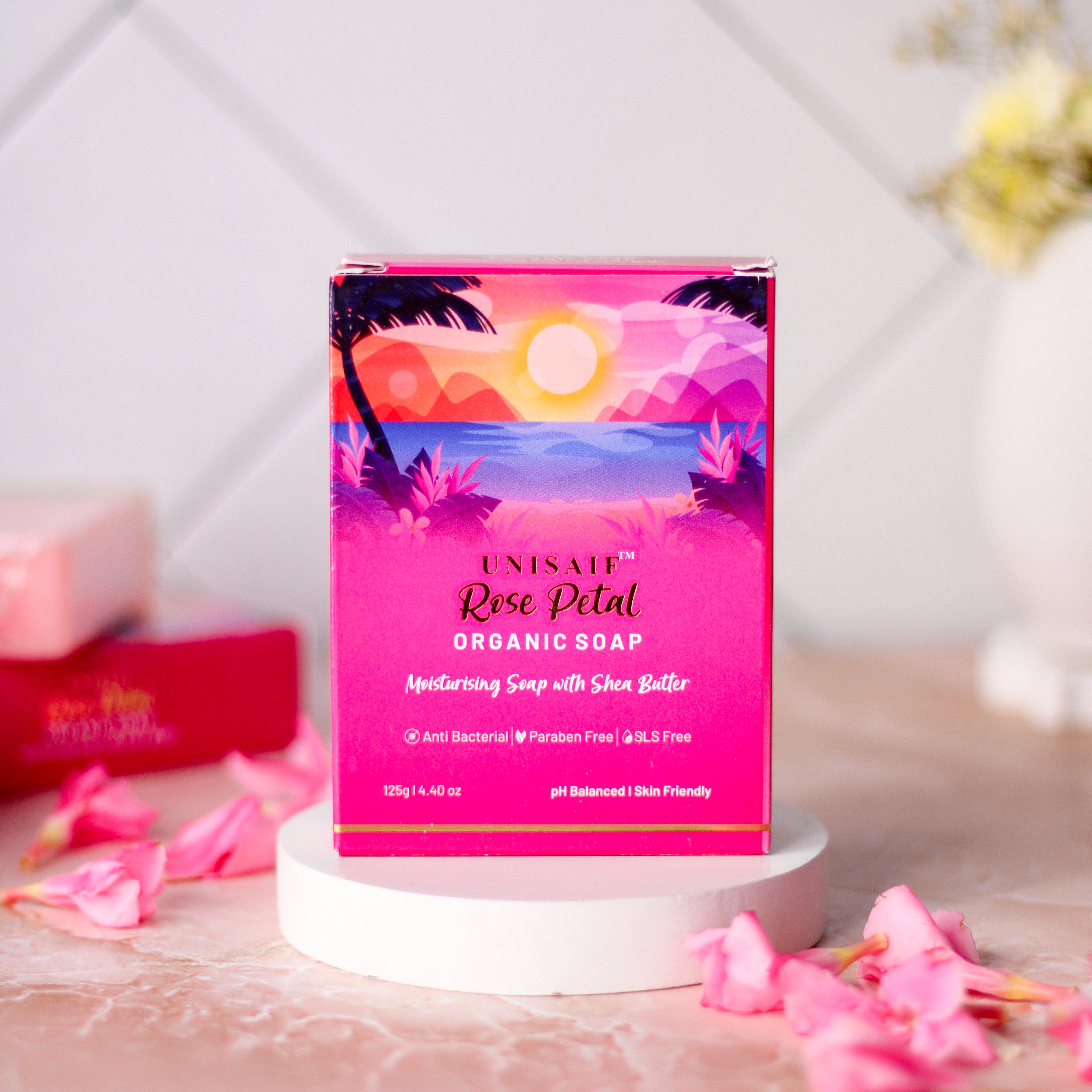 Rose Petal Soap 125g UNISAIF KUWAIT Rose Petal Soap 125g UNISAIF KUWAIT