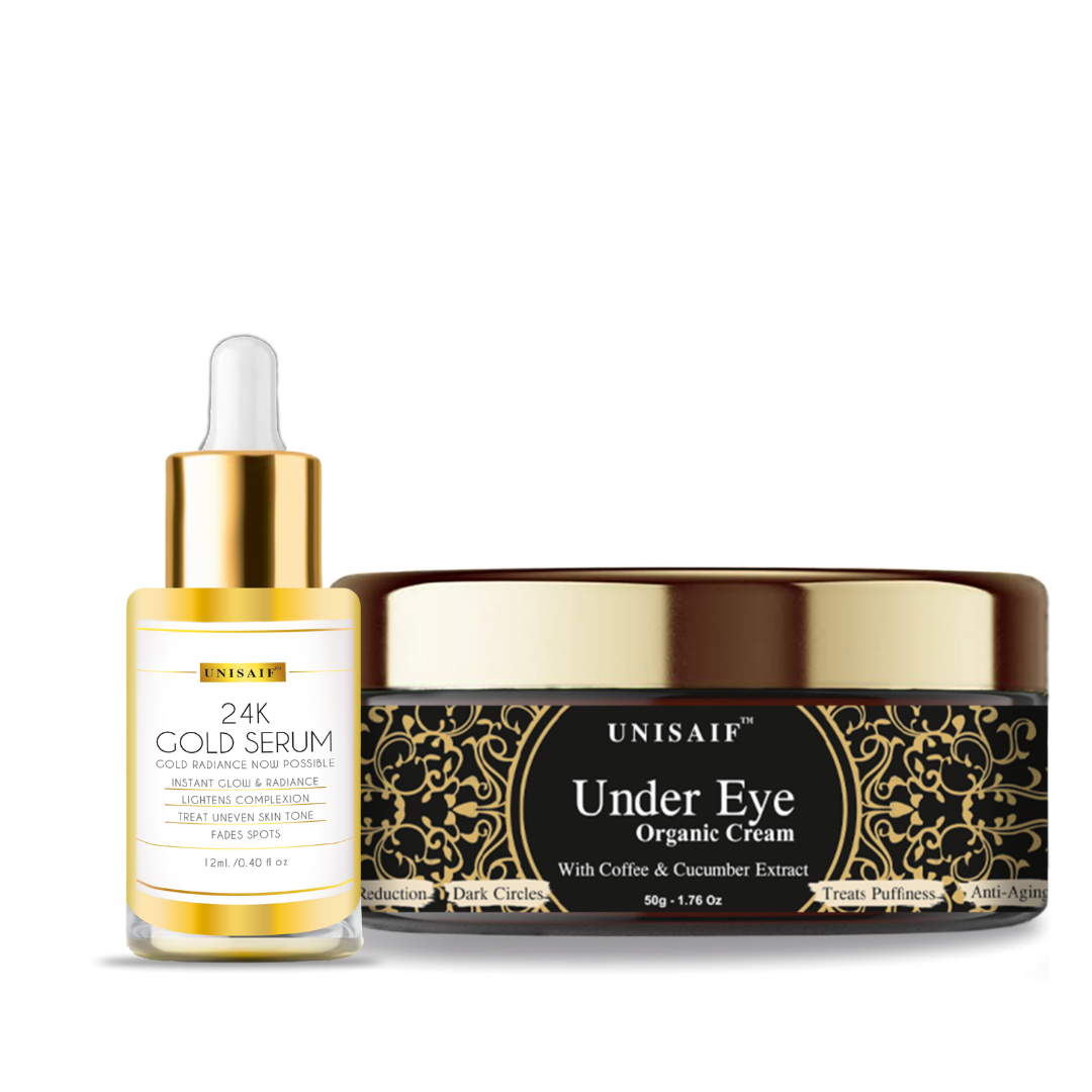 24 K Gold serum and Under Eye Combo