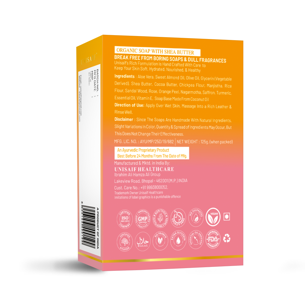 Glow Tone Ubtan Organic Soap 125g