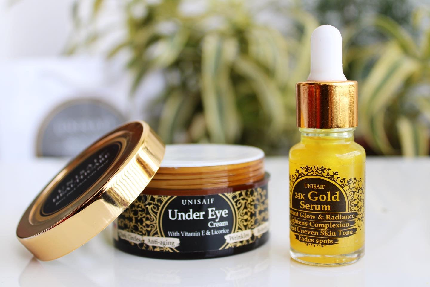 24 K Gold serum and Under Eye Combo