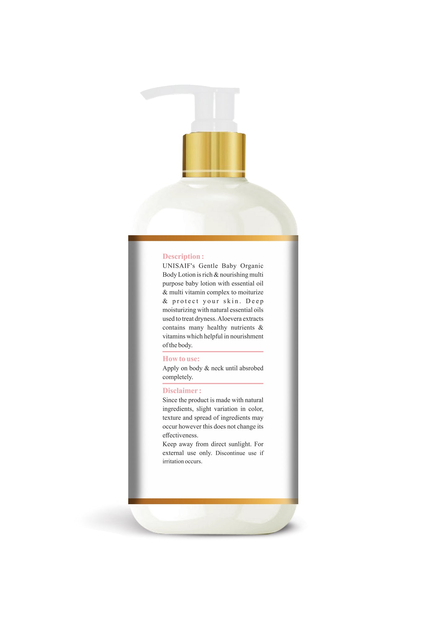 Gentle Baby Organic Body Lotion