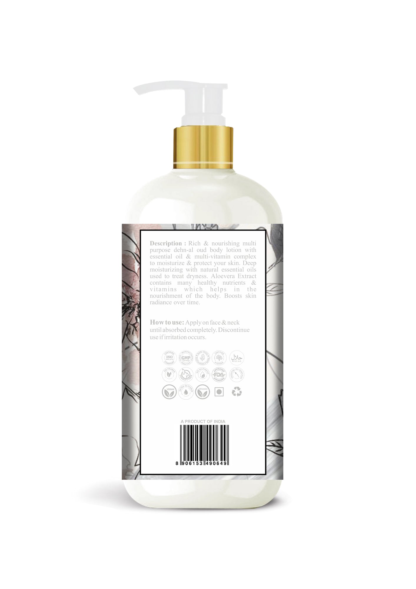 Dehn-al-oud body Lotion 300ml