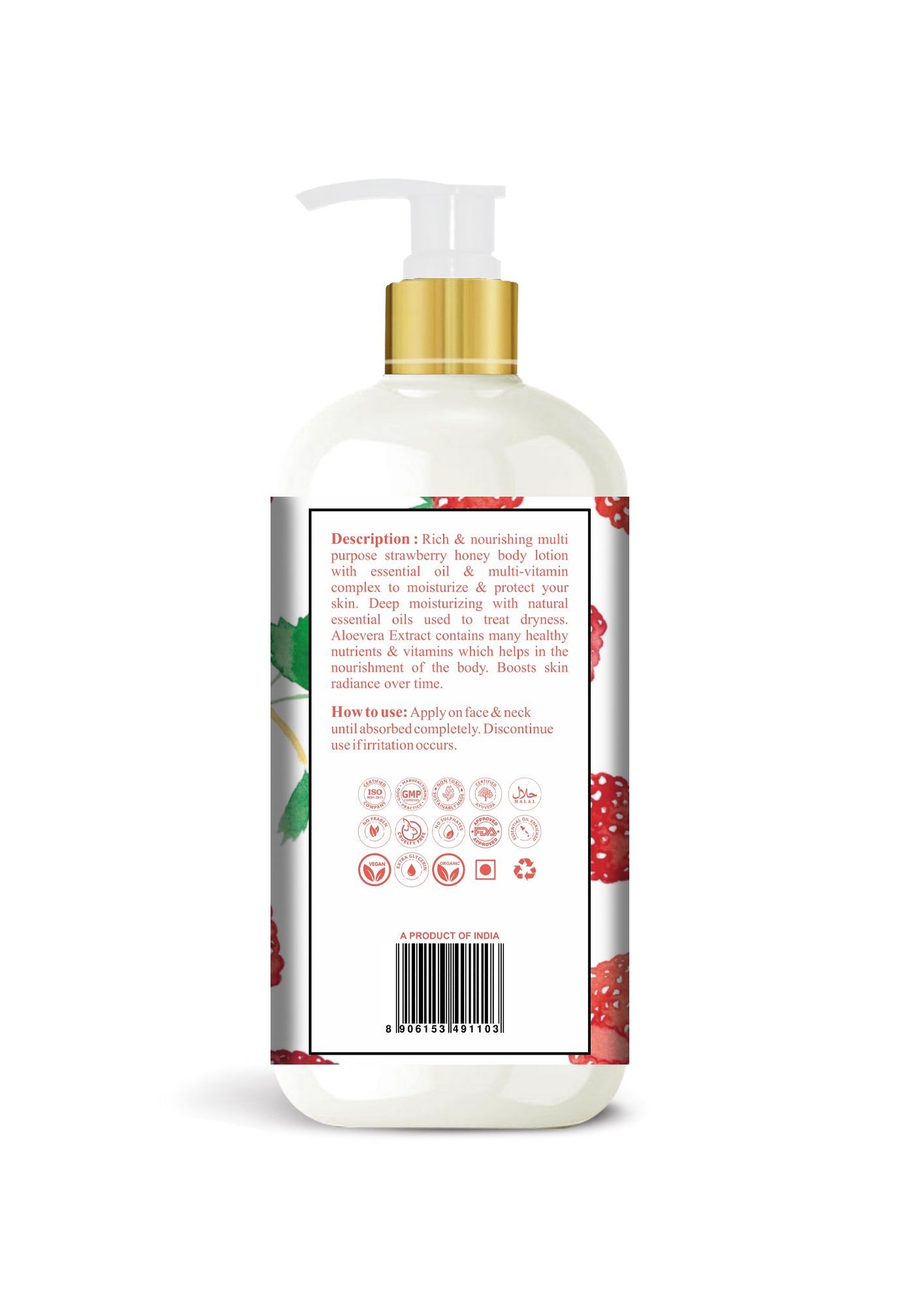 Strawberry Honey Body Lotion 300ml